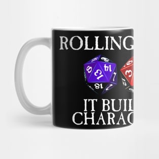 Rolling Dice Builds Character Mug